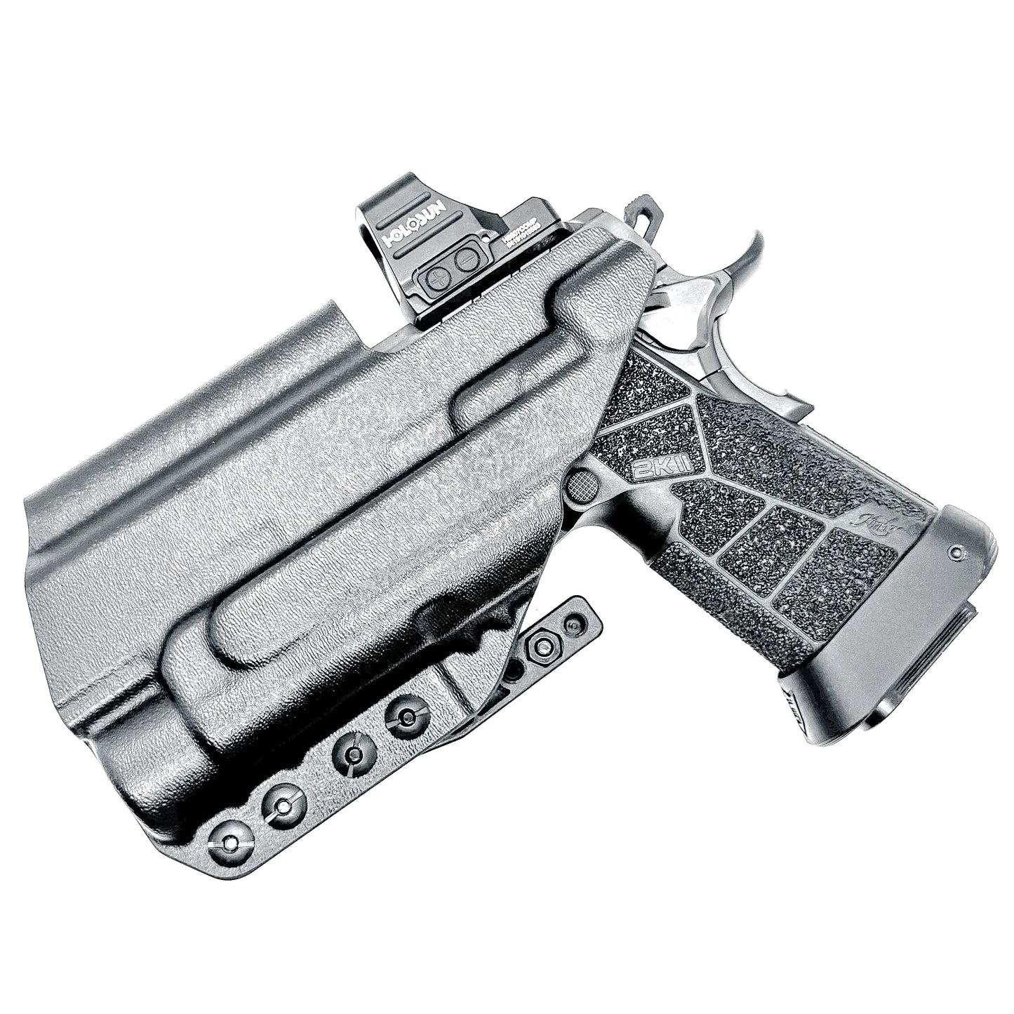 Kimber 2K11 PRO and Streamlight TLR-1 HL or TLR-1 HP Inside Waistband IWB holster with adjustable retention, optic compatibility, and all-day comfort.
