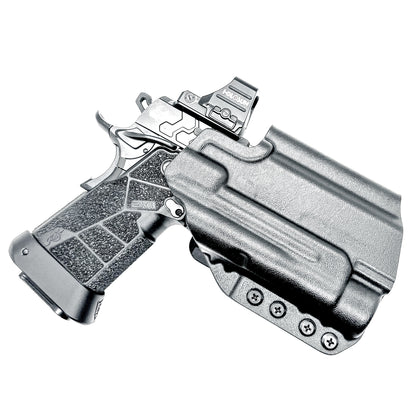 Kimber 2K11 PRO 4.25" and Streamlight TLR-1 HL Outside Waistband OWB holster with adjustable retention, optic compatibility, and durable everyday carry.