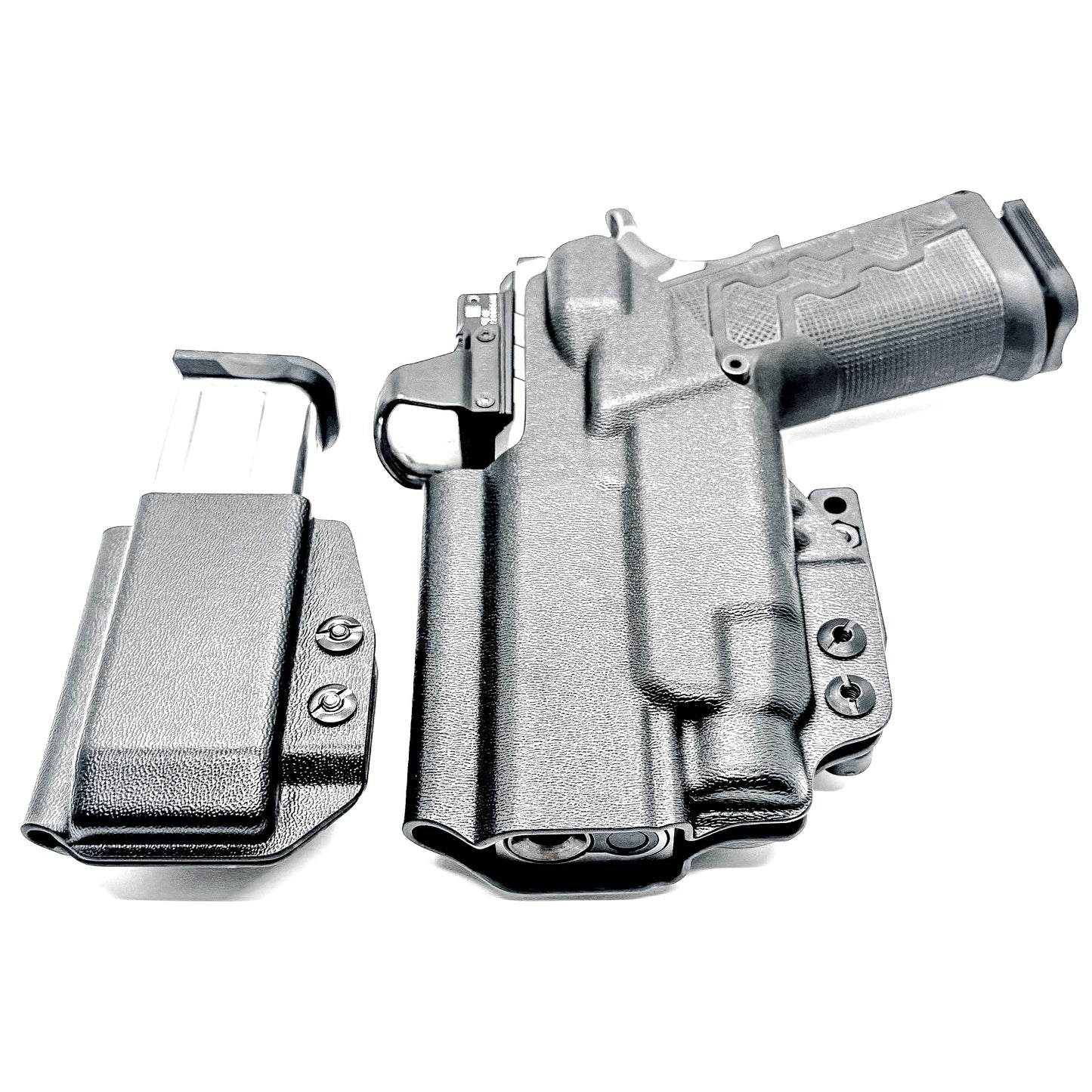 IWB holster combo for Kimber 2K11 PRO 4.25" & Streamlight TLR-7 HL-X & 2011 mags. Includes mag carrier, Modwing, and Monoblock clips. Ships fast from the USA.