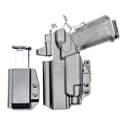 IWB holster combo for Kimber 2K11 PRO 4.25" & Streamlight TLR-7 HL-X & 2011 mags. Includes mag carrier, Modwing, and Monoblock clips. Ships fast from the USA.