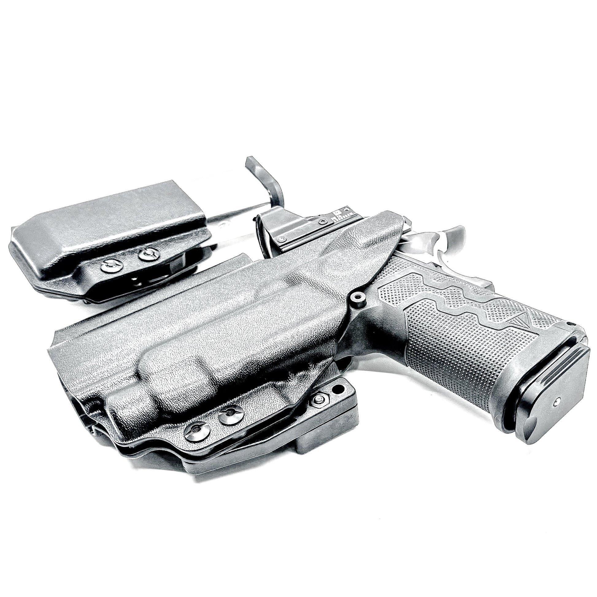 IWB holster combo for Kimber 2K11 PRO 4.25" & Streamlight TLR-7 HL-X & 2011 mags. Includes mag carrier, Modwing, and Monoblock clips. Ships fast from the USA.