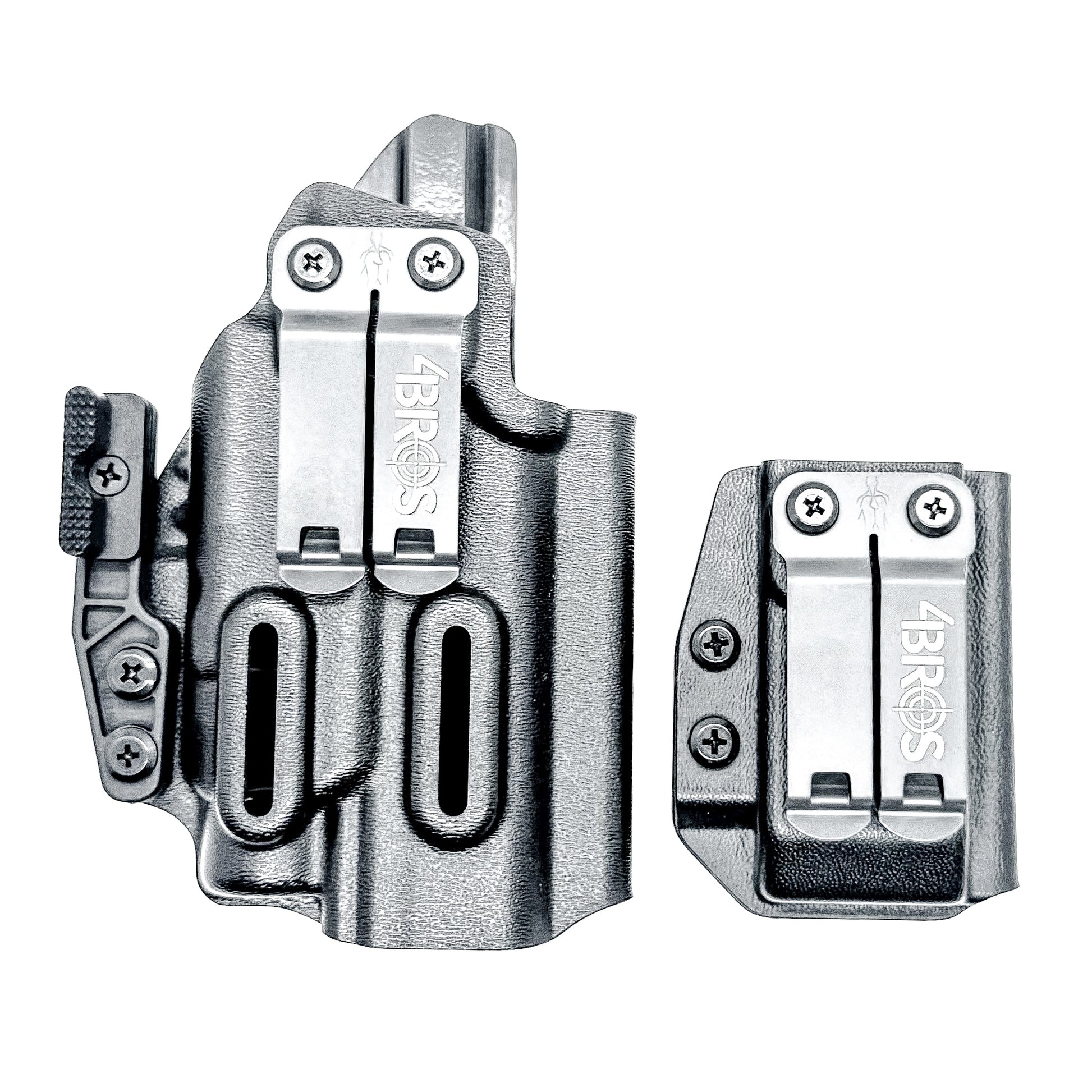 IWB holster combo for Kimber 2K11 PRO 4.25" & Streamlight TLR-7 HL-X & 2011 mags. Includes mag carrier, Modwing, and Monoblock clips. Ships fast from the USA.