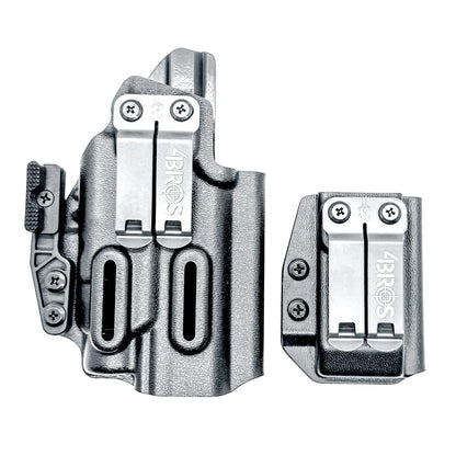 IWB holster combo for Kimber 2K11 PRO 4.25" & Streamlight TLR-7 HL-X & 2011 mags. Includes mag carrier, Modwing, and Monoblock clips. Ships fast from the USA.