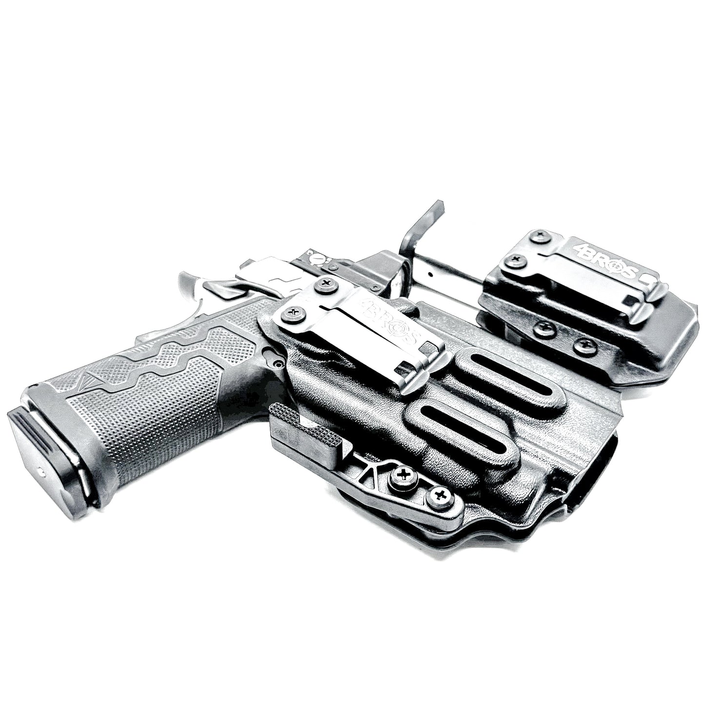 IWB holster combo for Kimber 2K11 PRO 4.25" & Streamlight TLR-7 HL-X & 2011 mags. Includes mag carrier, Modwing, and Monoblock clips. Ships fast from the USA.