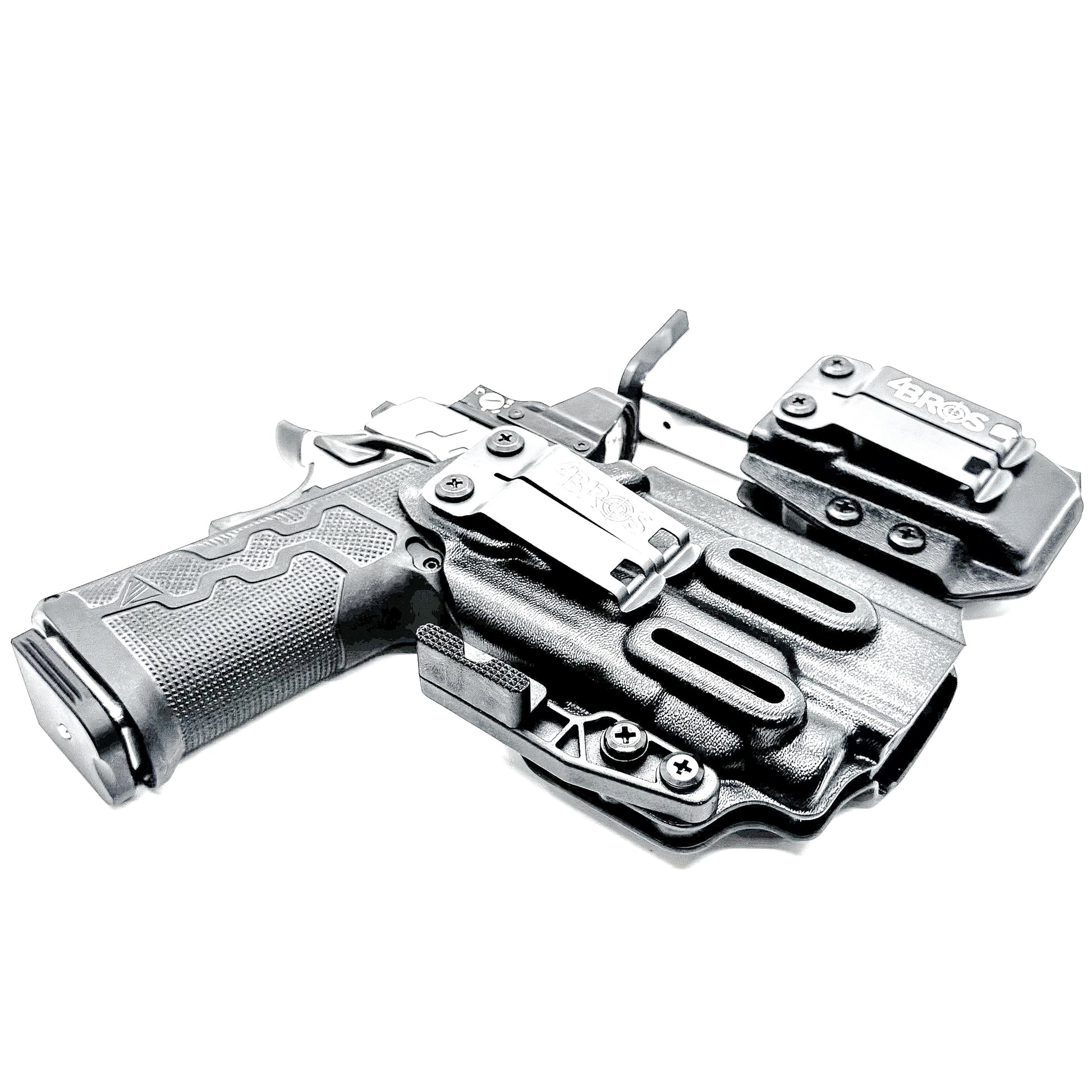 IWB holster combo for Kimber 2K11 PRO 4.25" & Streamlight TLR-7 HL-X & 2011 mags. Includes mag carrier, Modwing, and Monoblock clips. Ships fast from the USA.