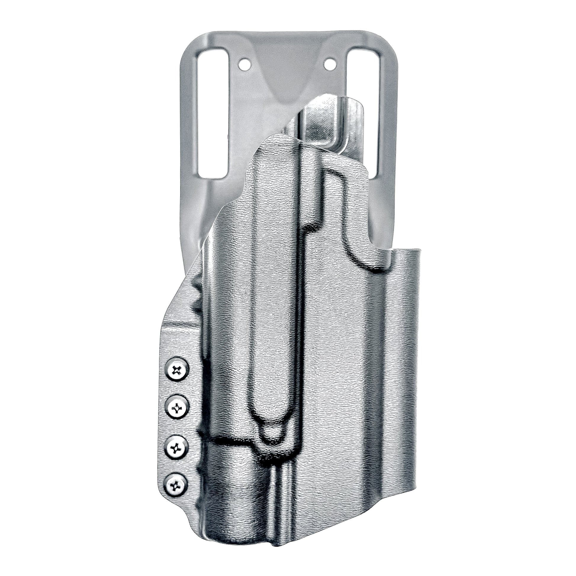 Kimber 2K11 PRO 4.25" OWB holster with SureFire X300U. Outside Waistband light duty & competition holster with fast draw, adjustable retention, and optic support.