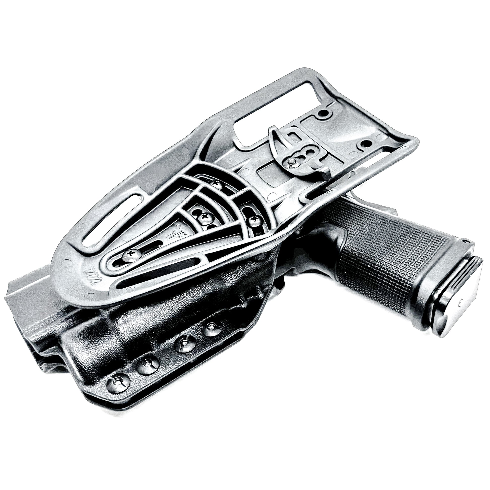 Kimber 2K11 and Streamlight TLR-1 HL OWB (Outside Waistband) light-duty & competition holster with fast draw, adjustable retention, and optic compatibility.