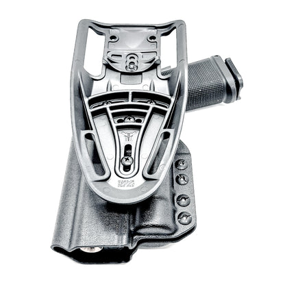 Kimber 2K11 and Streamlight TLR-1 HL OWB (Outside Waistband) light-duty & competition holster with fast draw, adjustable retention, and optic compatibility.