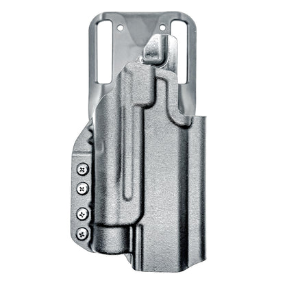Kimber 2K11 and Streamlight TLR-1 HL OWB (Outside Waistband) light-duty & competition holster with fast draw, adjustable retention, and optic compatibility.