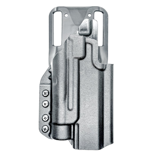 Kimber 2K11 and Streamlight TLR-1 HL OWB (Outside Waistband) light-duty & competition holster with fast draw, adjustable retention, and optic compatibility.