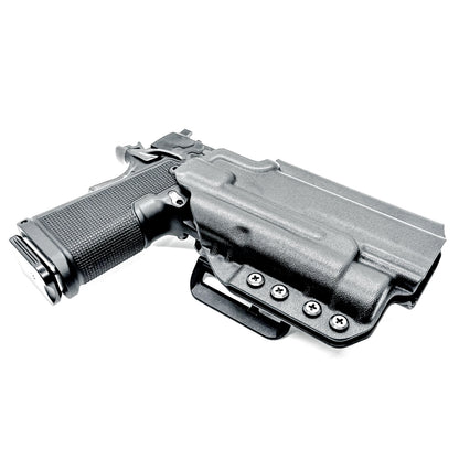 Kimber 2K11 and Streamlight TLR-1 HL Outside Waistband OWB holster with adjustable retention, optic compatibility, and durable everyday carry.
