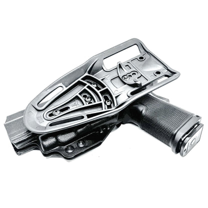 Kimber 2K11 OWB holster with Streamlight TLR-7 HL-X. Outside Waistband light duty & competition holster with fast draw, adjustable retention, and optic support.