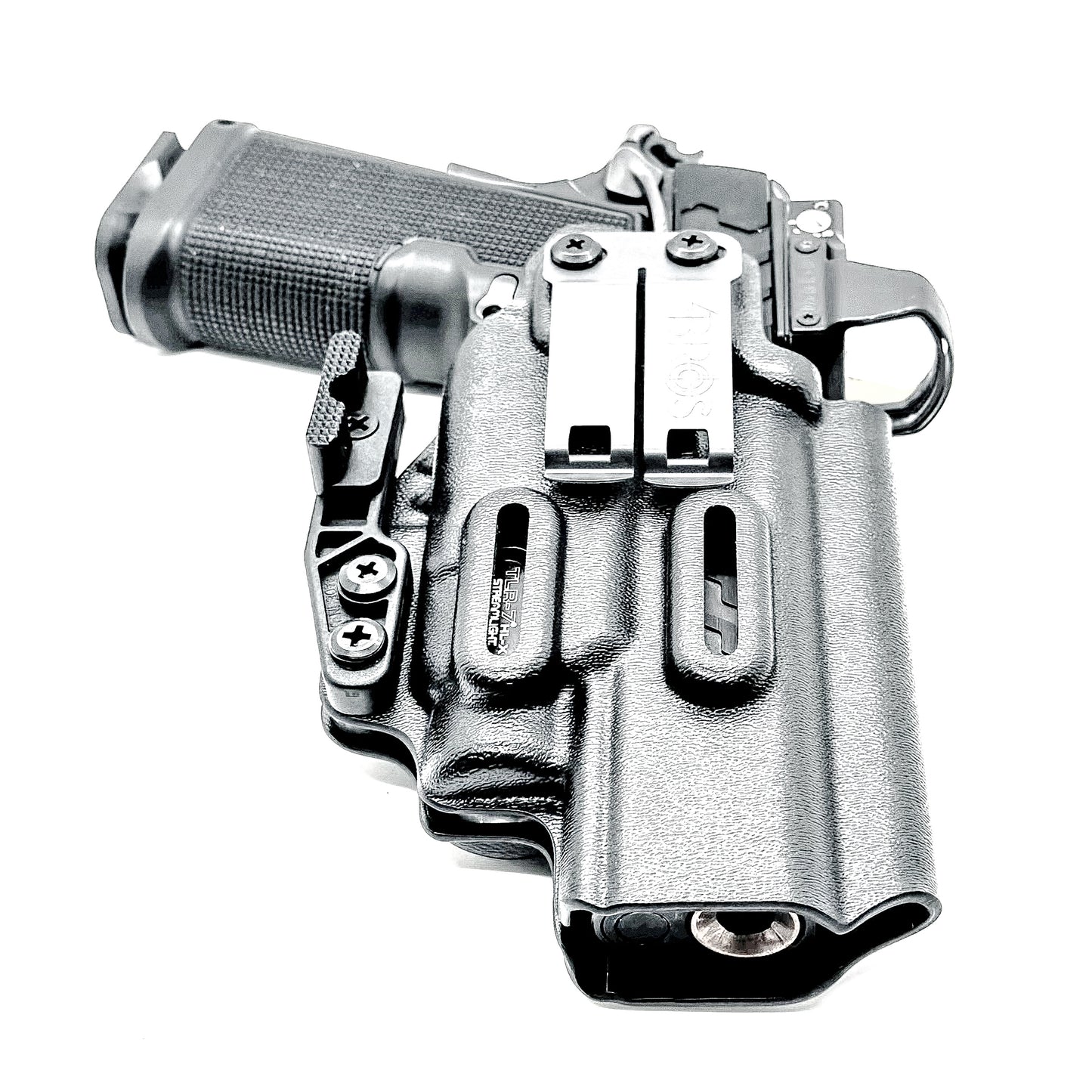 Kimber 2K11 IWB holster with Streamlight TLR-7 HL-X support. Inside Waistband concealed carry holster with adjustable retention, optic compatibility, and comfort.