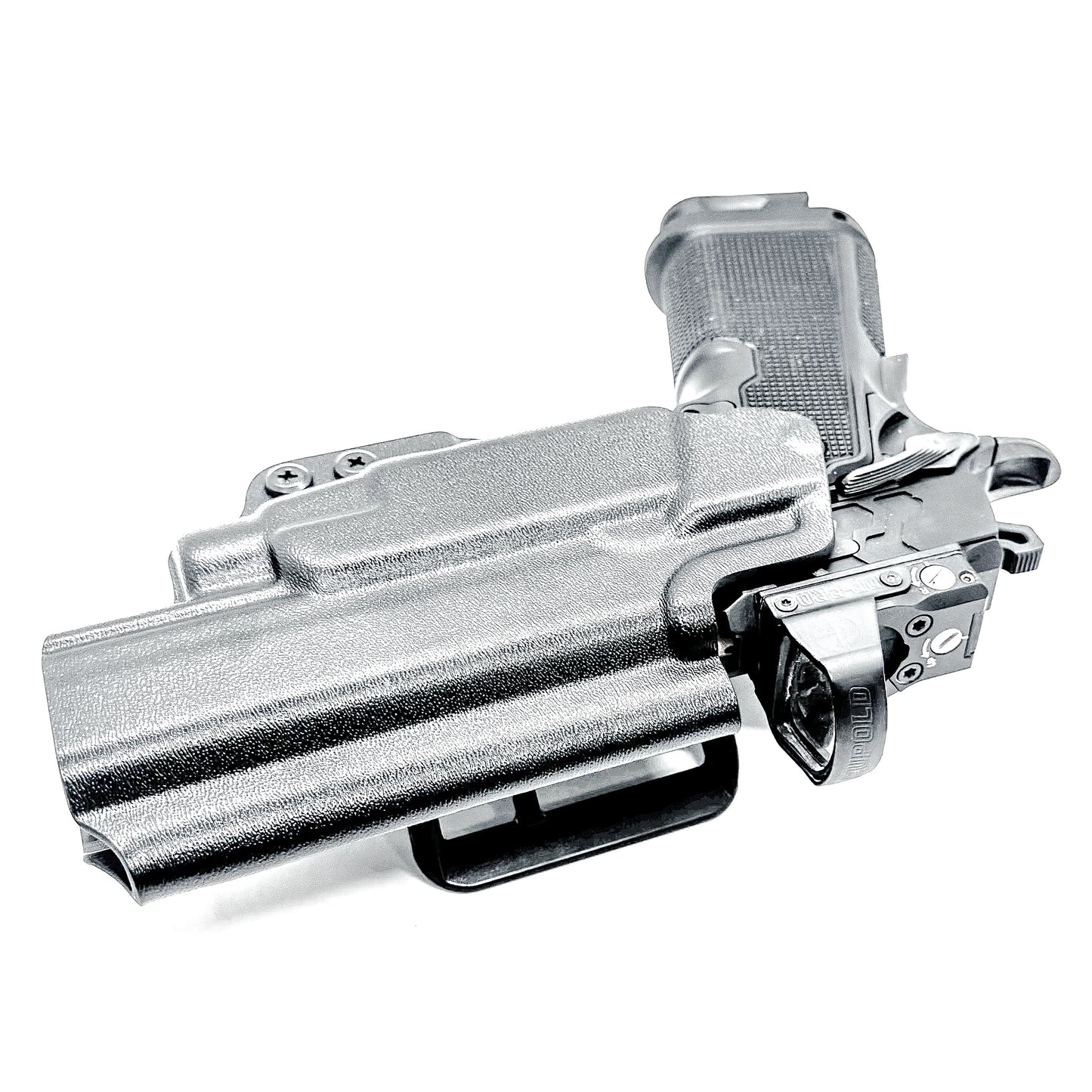 Kimber 2K11 OWB holster with Streamlight TLR-7 HL-X. Outside Waistband holster for range and carry with adjustable retention, optic compatibility, and durability.