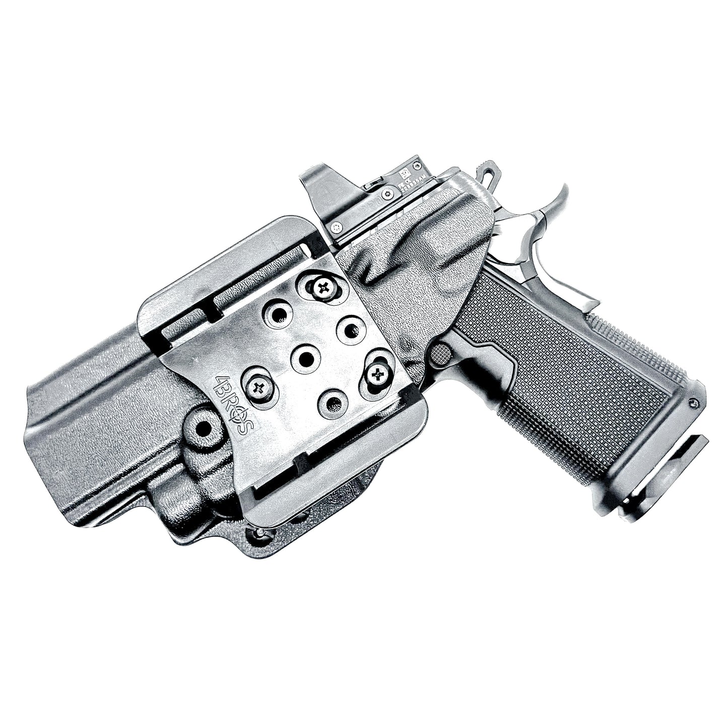 Kimber 2K11 OWB holster with Streamlight TLR-7 HL-X. Outside Waistband holster for range and carry with adjustable retention, optic compatibility, and durability.