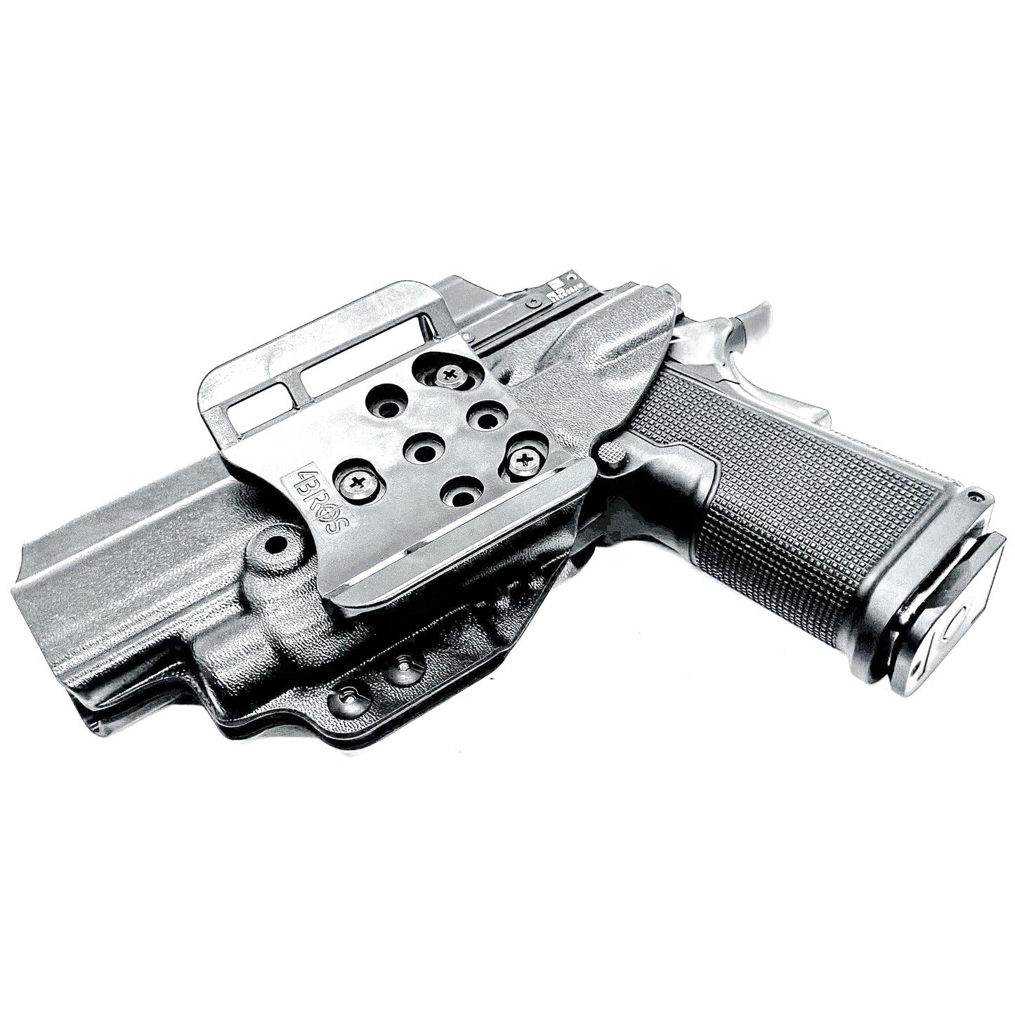 Kimber 2K11 OWB holster with Streamlight TLR-7 HL-X. Outside Waistband holster for range and carry with adjustable retention, optic compatibility, and durability.