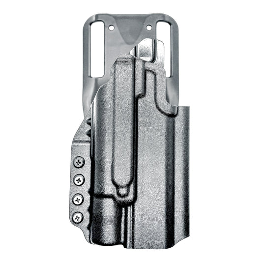 Kimber 2K11 OWB holster with SureFire X300U. Outside Waistband light duty & competition holster with fast draw, adjustable retention, and optic support.