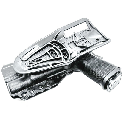 Kimber 2K11 OWB holster with SureFire X300U. Outside Waistband light duty & competition holster with fast draw, adjustable retention, and optic support.