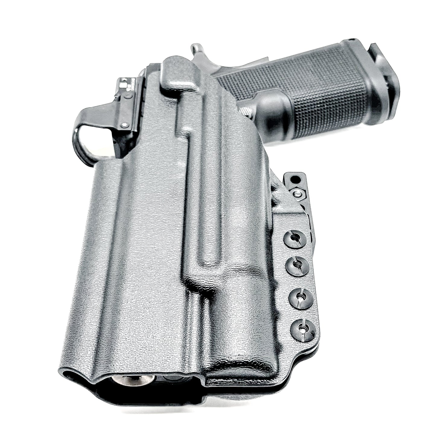 Kimber 2K11 IWB holster with SureFire X300U support. Inside Waistband concealed carry holster with adjustable retention, optic compatibility, and comfort.