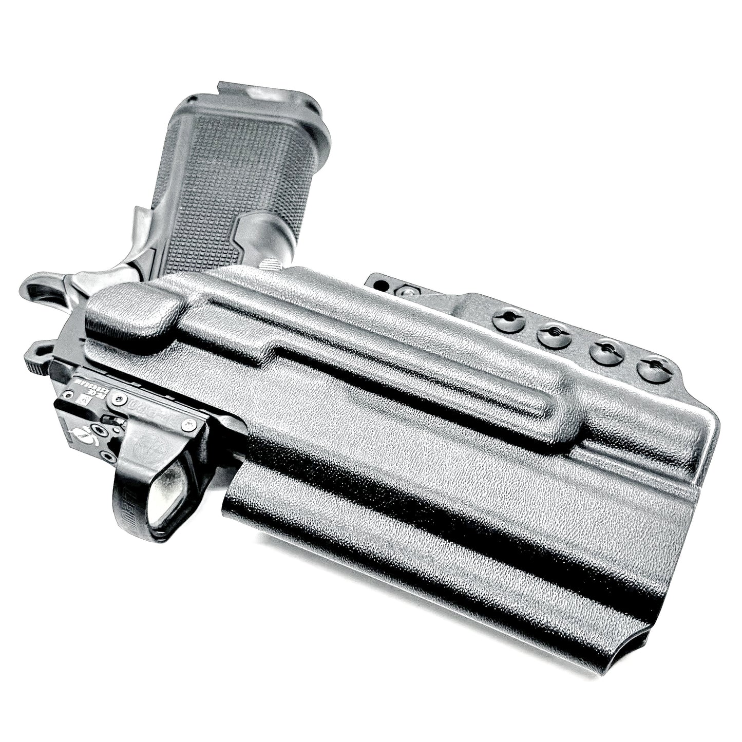 Kimber 2K11 IWB holster with SureFire X300U support. Inside Waistband concealed carry holster with adjustable retention, optic compatibility, and comfort.