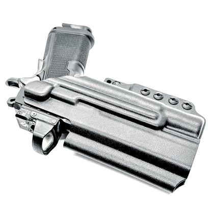 Kimber 2K11 IWB holster with SureFire X300U support. Inside Waistband concealed carry holster with adjustable retention, optic compatibility, and comfort.