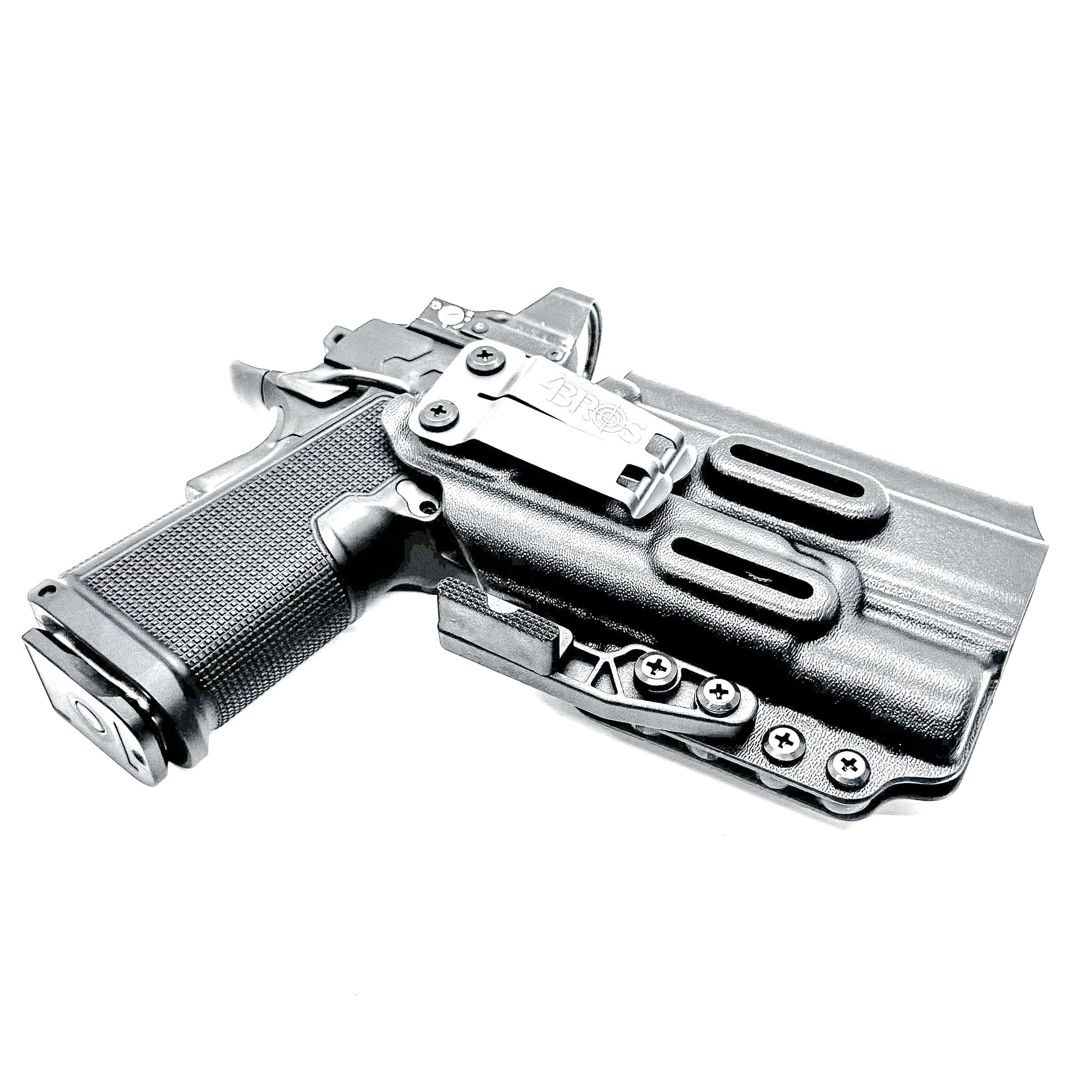 Kimber 2K11 IWB holster with SureFire X300U support. Inside Waistband concealed carry holster with adjustable retention, optic compatibility, and comfort.