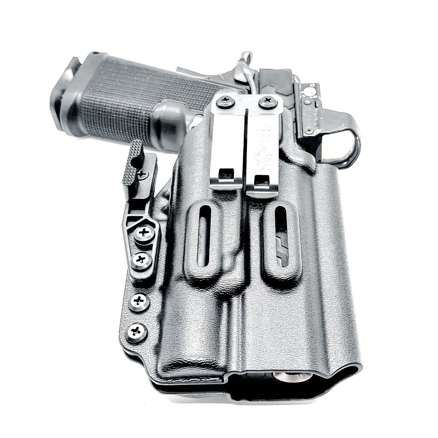 Kimber 2K11 IWB holster with SureFire X300U support. Inside Waistband concealed carry holster with adjustable retention, optic compatibility, and comfort.