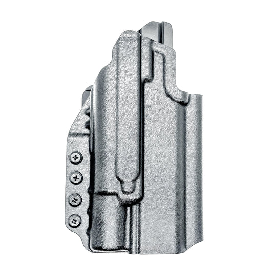 Kimber 2K11 OWB holster with SureFire X300U. Outside Waistband holster for range and carry with adjustable retention, optic compatibility, and durability.