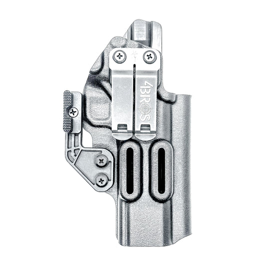 Kimber DS Warrior 5-inch Double Stack 1911 IWB holster with precision fit, .093 material, adjustable retention, and all-day comfort. Made in the USA.