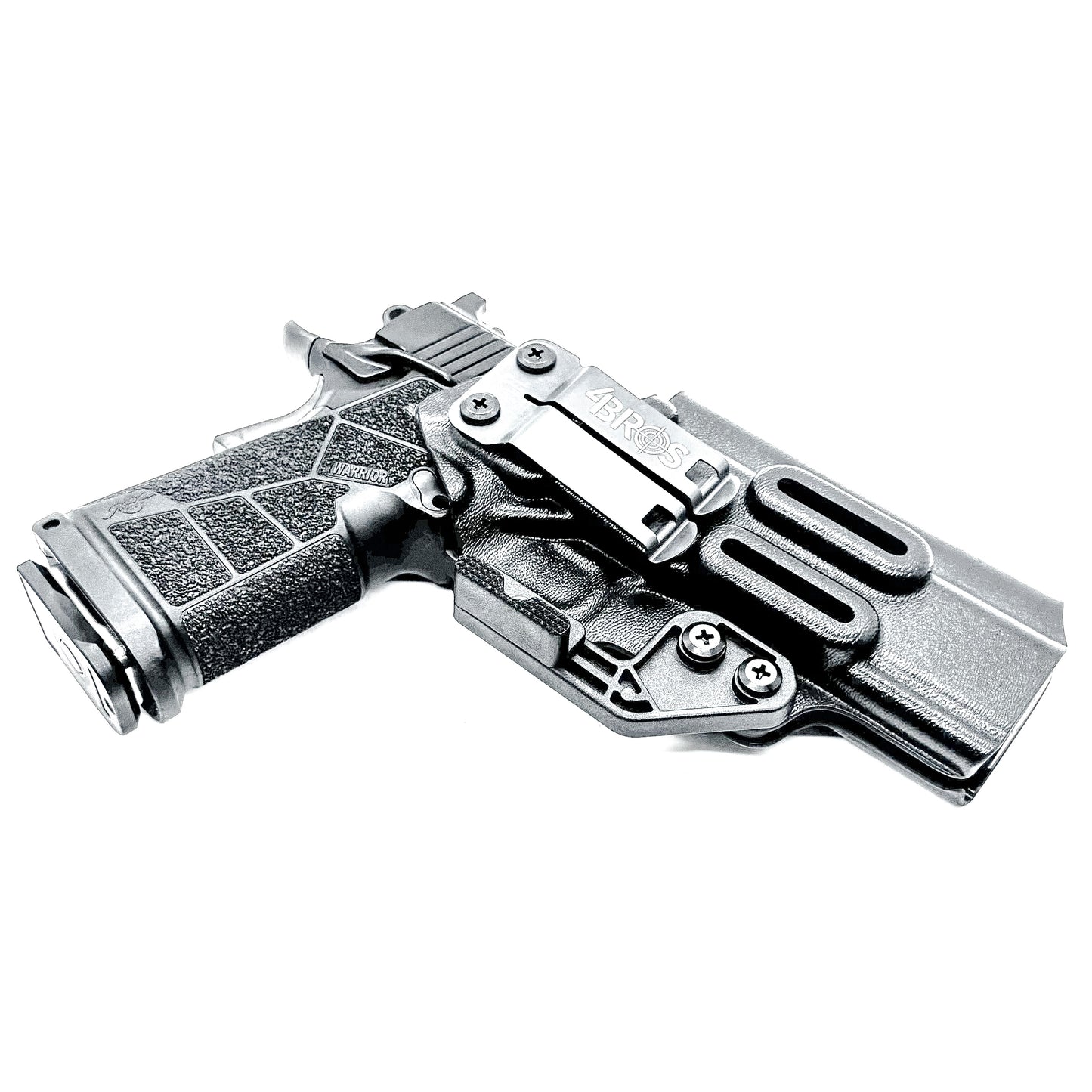 Kimber DS Warrior 5-inch Double Stack 1911 IWB holster with precision fit, .093 material, adjustable retention, and all-day comfort. Made in the USA.