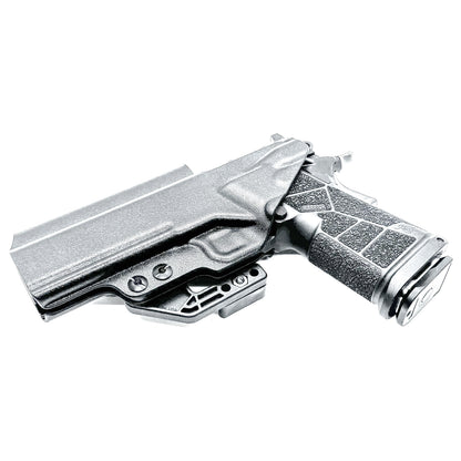 Kimber DS Warrior 5-inch Double Stack 1911 IWB holster with precision fit, .093 material, adjustable retention, and all-day comfort. Made in the USA.