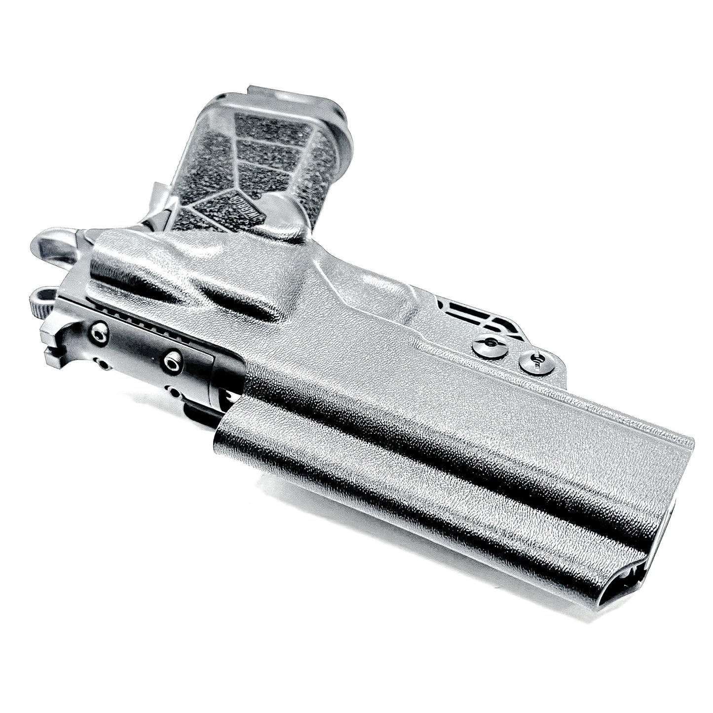 Kimber DS Warrior 5-inch Double Stack 1911 IWB holster with precision fit, .093 material, adjustable retention, and all-day comfort. Made in the USA.