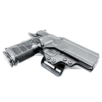 Kimber DS Warrior OWB Holster for the 5-inch double stack 1911. Comfortable Outside Waistband carry with durable .093 Kydex and optics-ready fit.