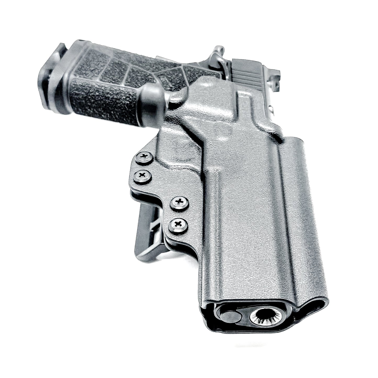 Kimber DS Warrior OWB Holster for the 5-inch double stack 1911. Comfortable Outside Waistband carry with durable .093 Kydex and optics-ready fit.