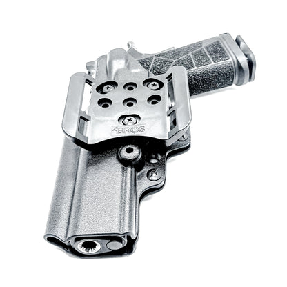 Kimber DS Warrior OWB Holster for the 5-inch double stack 1911. Comfortable Outside Waistband carry with durable .093 Kydex and optics-ready fit.