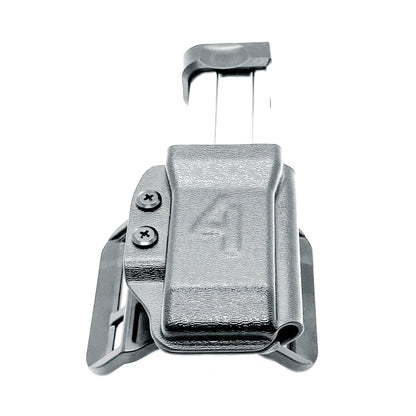 Kimber DS Warrior OWB magazine carrier with adjustable retention and cant. Durable Outside Waistband magazine holder made in the USA.