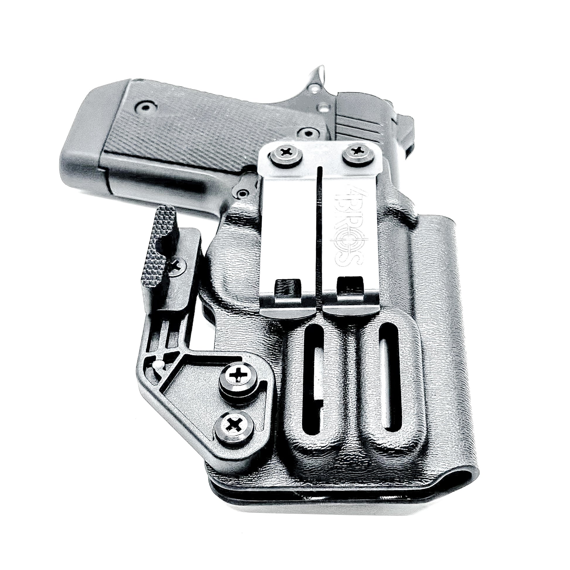 Kimber Micro 9 IWB Holster for concealed carry. Precision-molded Inside Waistband holster with adjustable retention, optics compatibility, and all-day comfort.