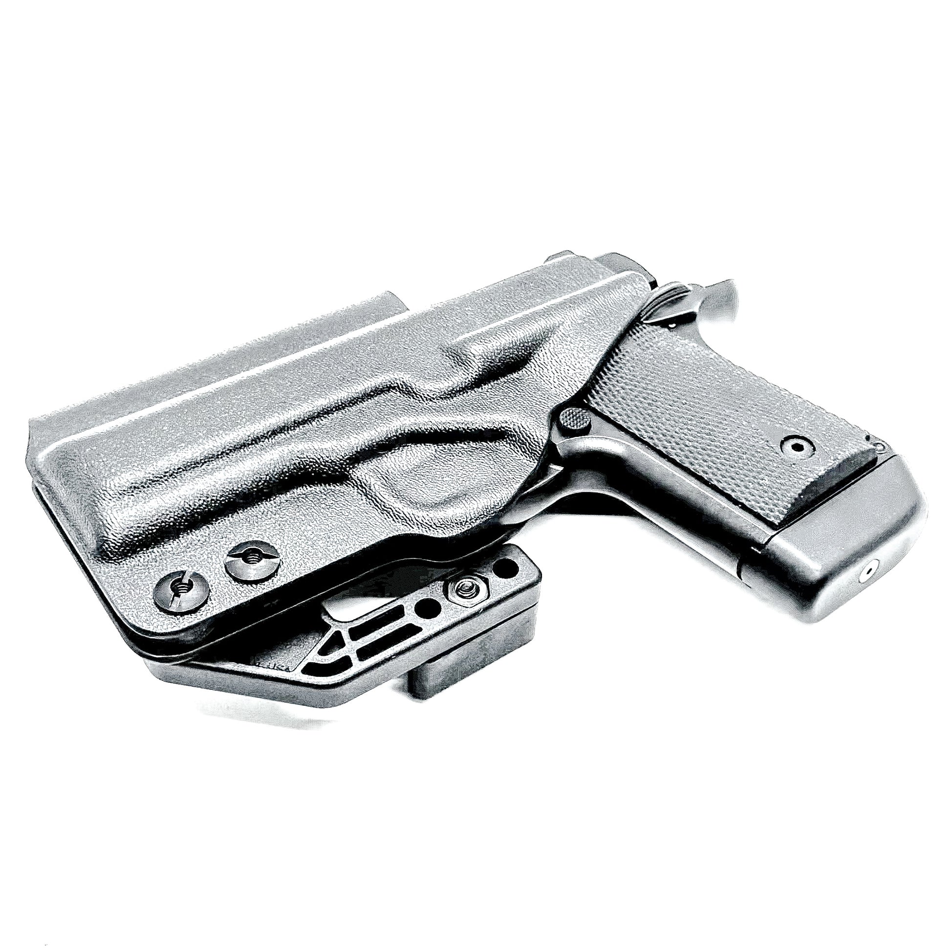 Kimber Micro 9 IWB Holster for concealed carry. Precision-molded Inside Waistband holster with adjustable retention, optics compatibility, and all-day comfort.