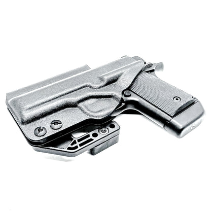 Kimber Micro 9 IWB Holster for concealed carry. Precision-molded Inside Waistband holster with adjustable retention, optics compatibility, and all-day comfort.