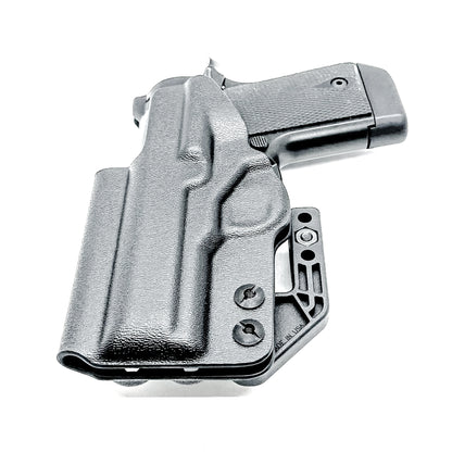 Kimber Micro 9 IWB Holster for concealed carry. Precision-molded Inside Waistband holster with adjustable retention, optics compatibility, and all-day comfort.