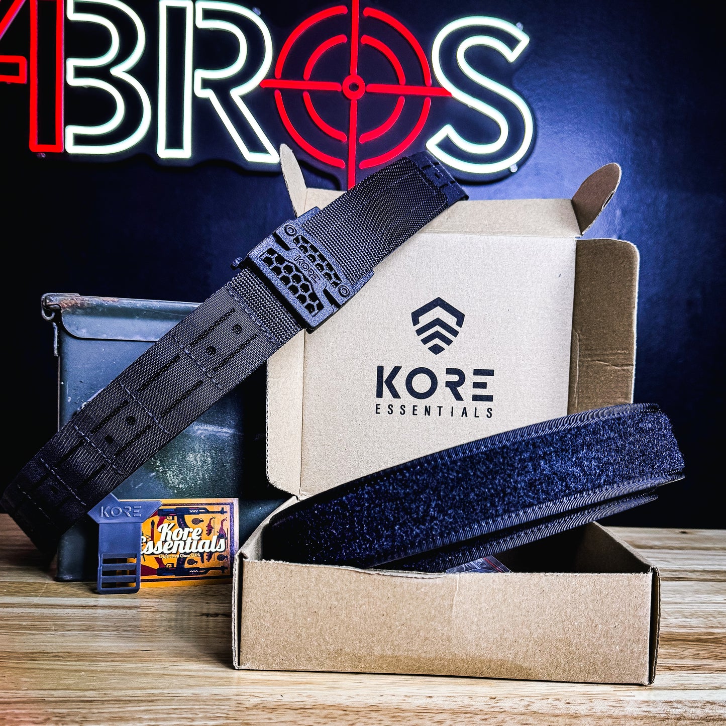 Kore Essentials Black Laser Cut Molle Battle Belt