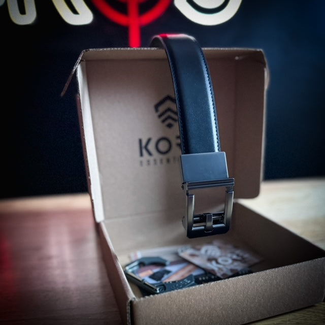 For the best concealed carry belt, shop Four Brothers Holsters for the Kore Essentials X3 belt.  The buckle design frees up space in front to hold your gear.