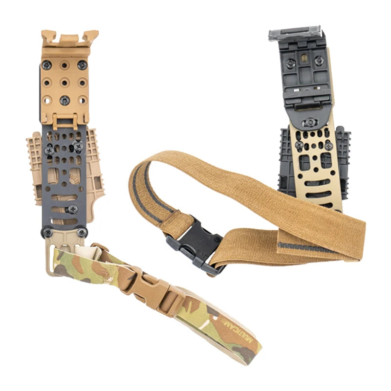 Enhance your tactical setup with the Modular Holster Adapter (MHA) Leg Strap Kit. Customizable height, Mil-Spec materials, and easy installation. Perfect for military and law enforcement. Shop Four Brothers Holsters for fast shipping!