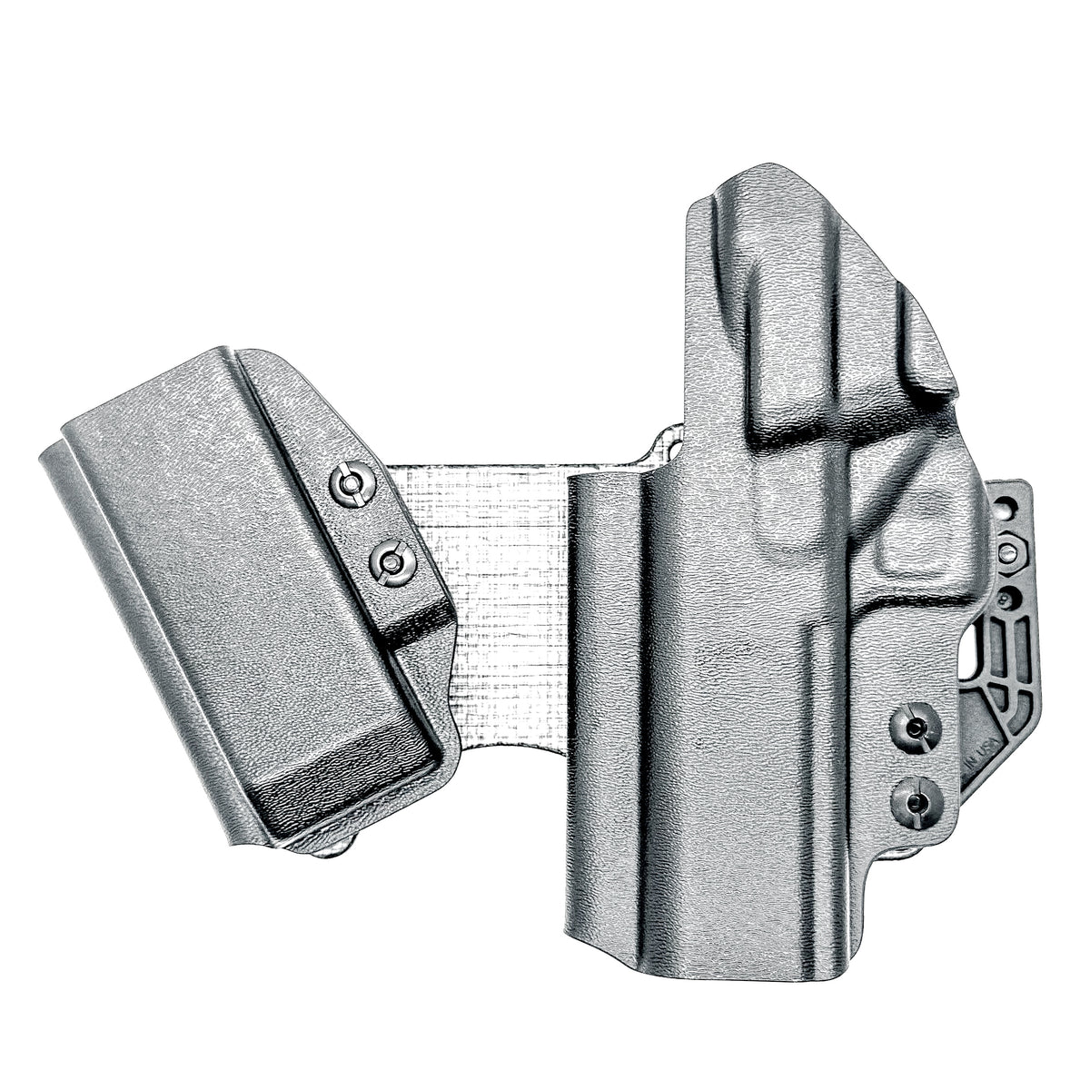Military Armament Corporation appendix sidecar style Inside Waistband Holster with adjustable mag carrier. Designed for comfort, concealment, & secure retention.