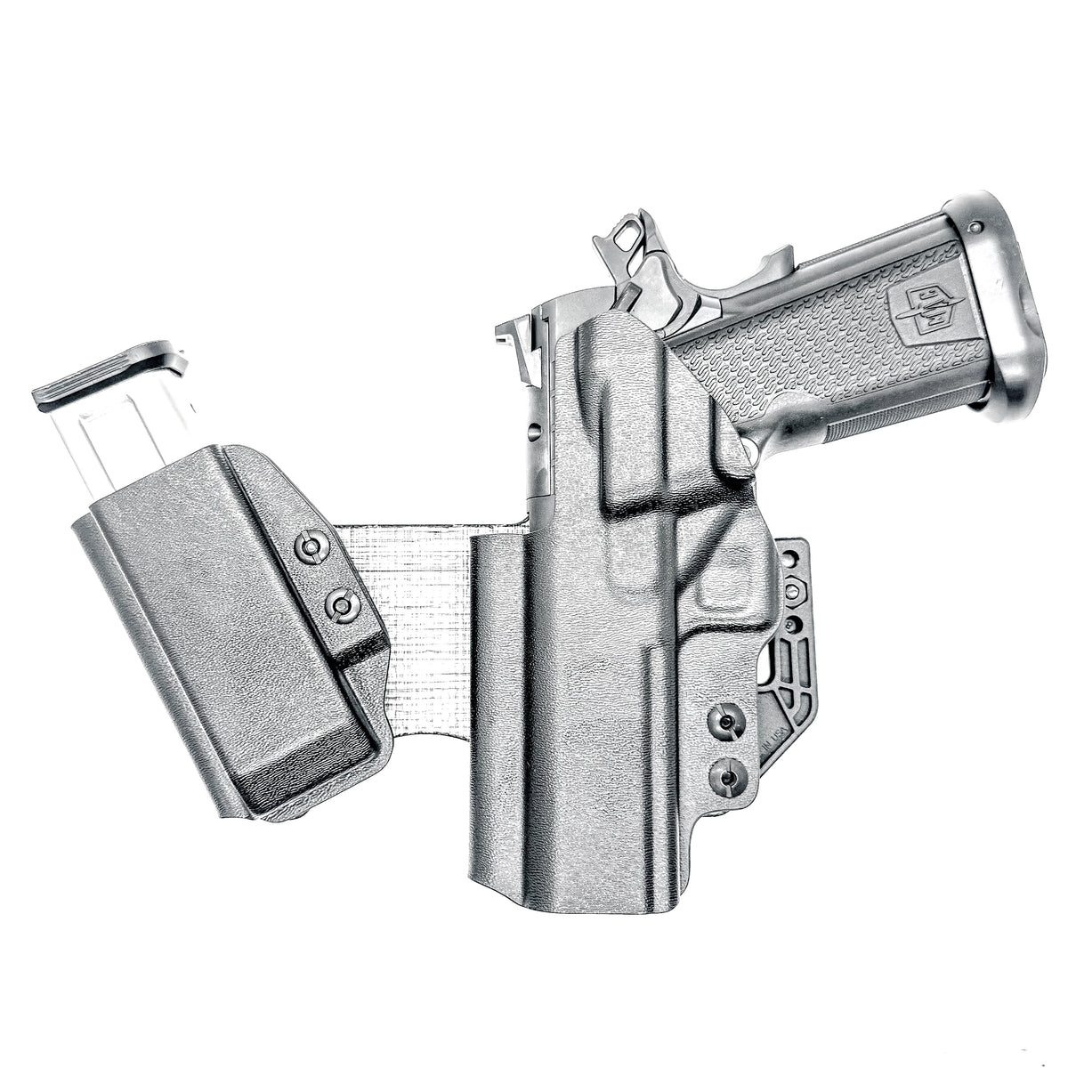 Military Armament Corporation appendix sidecar style Inside Waistband Holster with adjustable mag carrier. Designed for comfort, concealment, & secure retention.