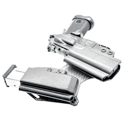 Military Armament Corporation appendix sidecar style Inside Waistband Holster with adjustable mag carrier. Designed for comfort, concealment, & secure retention.
