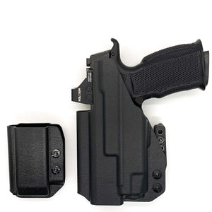 For the best IWB, AIWB, Appendix Inside Waistband Holster and Magazine Carrier combination package of 2023 designed to fit the  Sig Sauer P365-XMACRO with the Icarus Precision A.C.E. 365 "X" MACRO Grip Module & Streamlight TLR-7A mounted to the pistol shop Four Brothers Holsters. In stock,  ships next business day.
