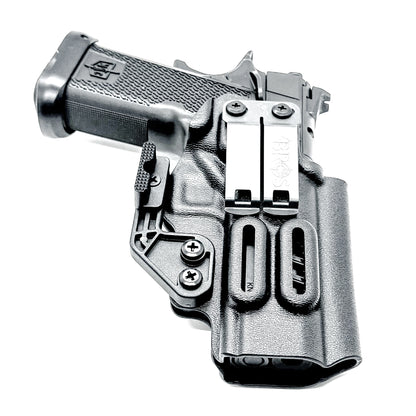MAC 9 DS  & DS COMP Inside Waistband holster with precision fit and adjustable retention. Optics-ready and made in the USA.