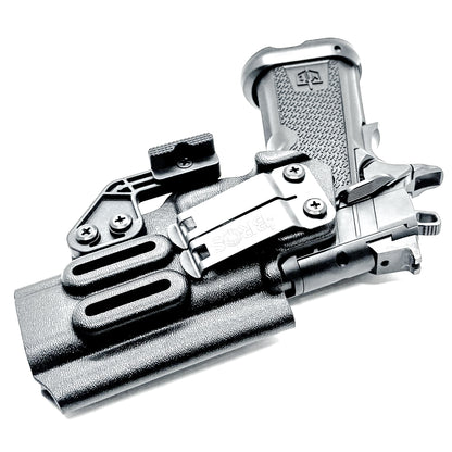 MAC 9 DS  & DS COMP Inside Waistband holster with precision fit and adjustable retention. Optics-ready and made in the USA.