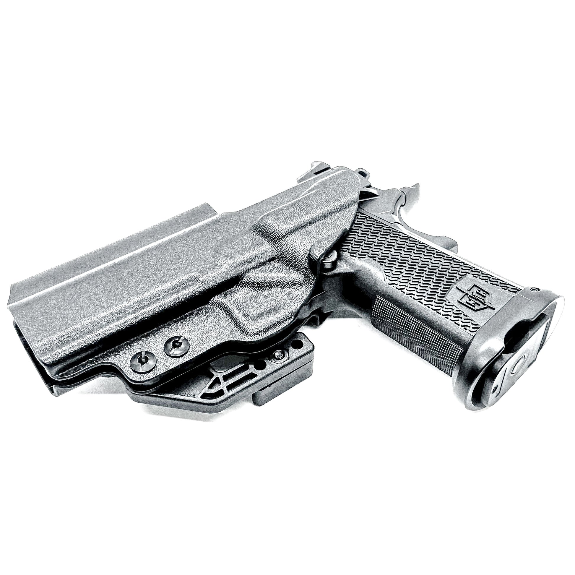 MAC 9 DS  & DS COMP Inside Waistband holster with precision fit and adjustable retention. Optics-ready and made in the USA.